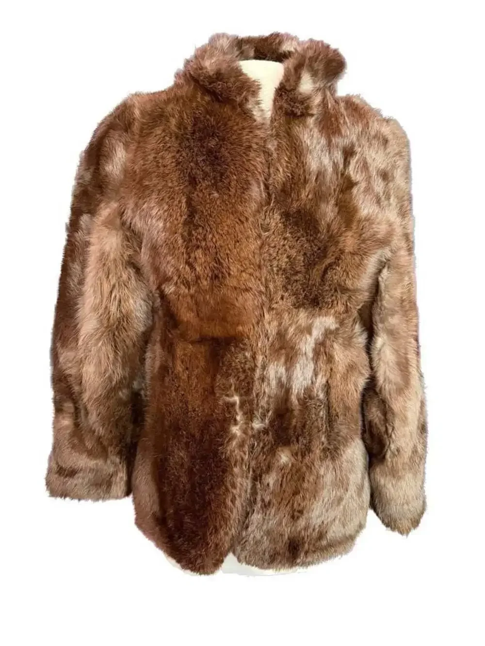 Vintage Jacques Saint Laurent for City Furs Brown Real Fur Jacket - Picture 1 of 7